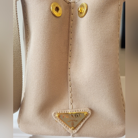 PRADA canvas small Canapa logo tote corda - Picture 6 of 16